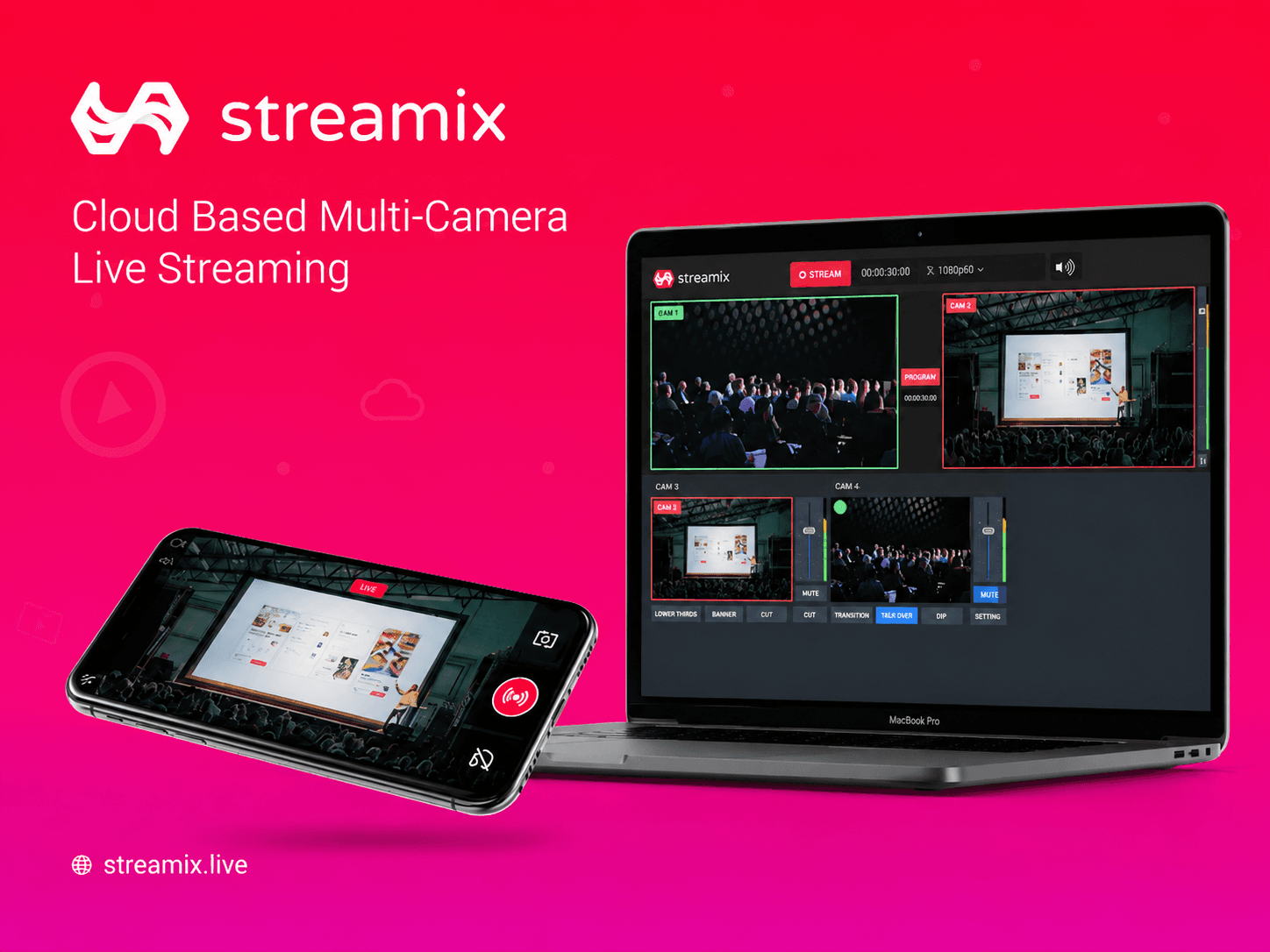 Streamix live video production platform preview